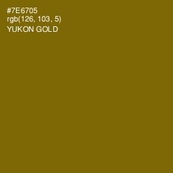 #7E6705 - Yukon Gold Color Image